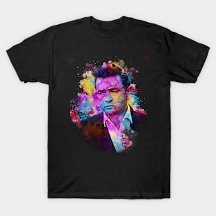 Johnny Cash - Watercolor Illustration T-Shirt